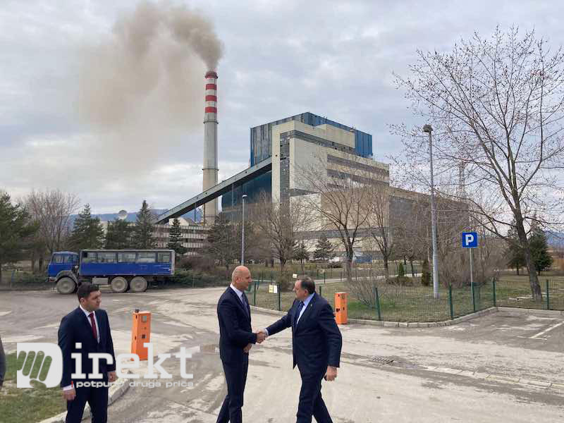 Dodik u poseti RiTE Gacko