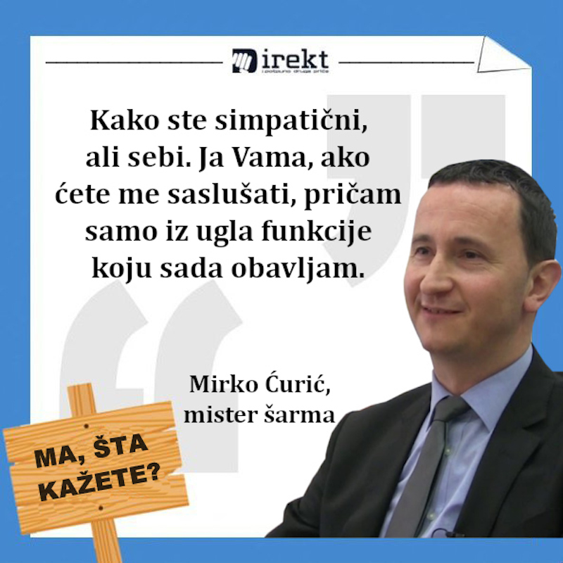 Gradonačelnik Trebinja Mirko Ćurić