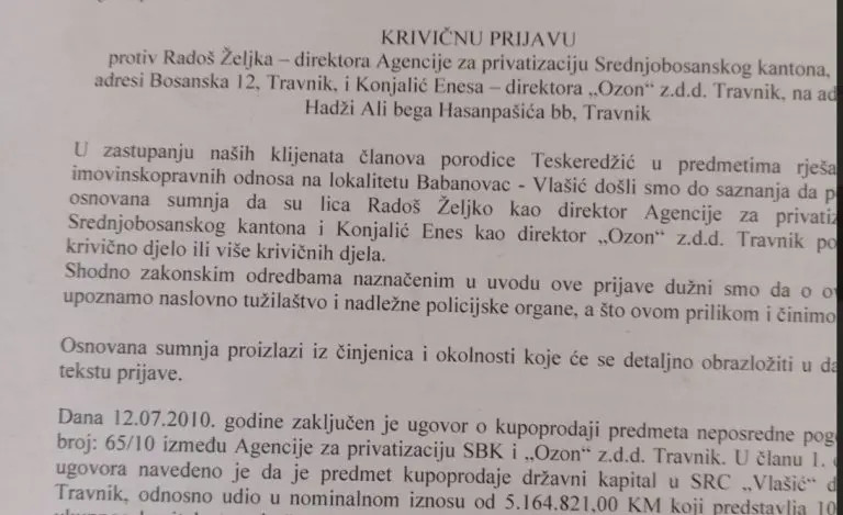 Krivična prijava