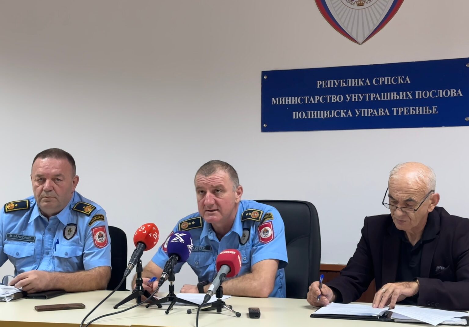 Konferencija za novinare Policijske uprave Trebinje (Foto: Direkt)