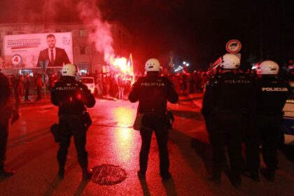 Slavlje nakon izbora u Nikšiću 2021. godine, Foto: Luka Zeković