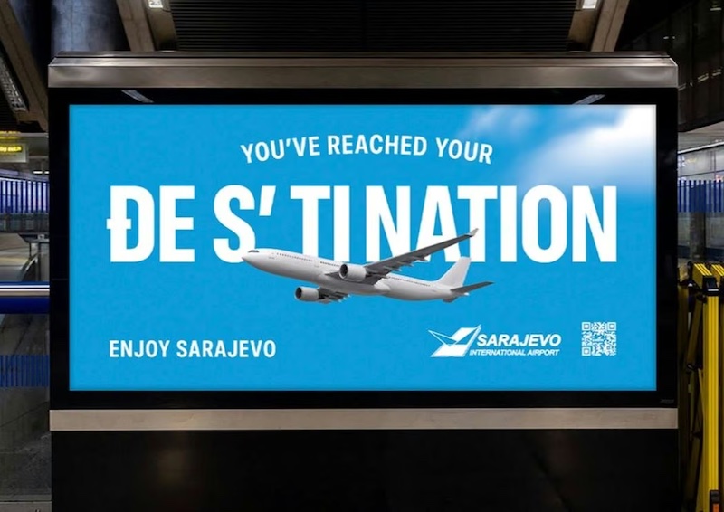 kampanja "Đe s'tination" na sarajevskom aerodromu