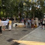 Građani sa studentima u Trebinju (Foto: Direkt)