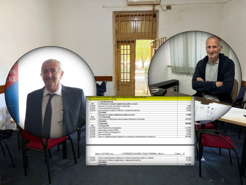 Nesrazmjerna podjela budžetskog novca penzionerima u Trebinju