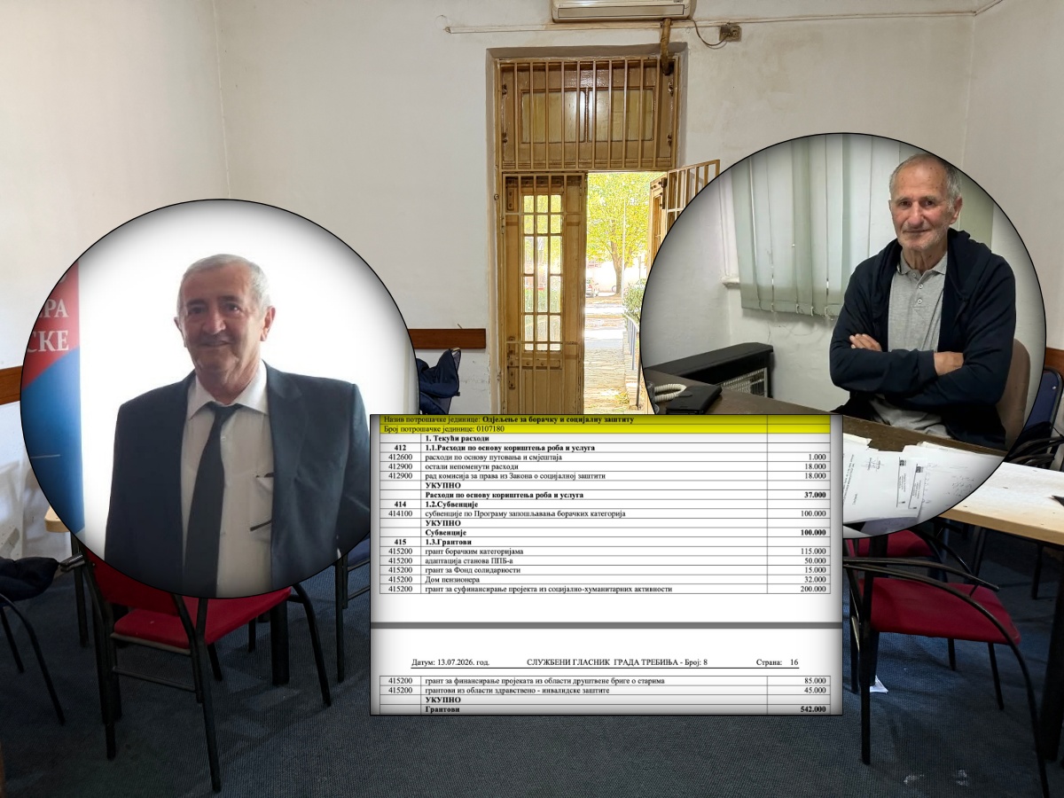 Nesrazmjerna podjela budžetskog novca penzionerima u Trebinju