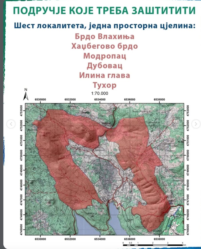 Područje za koje se traži zaštita zoning planom