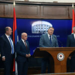 Luka Petrović, Petar Đokić, Milorad Dodik i Savo Minić